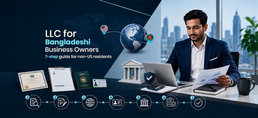 LLC for Bangladeshi Business Owners: 7-step guide for non-US residents